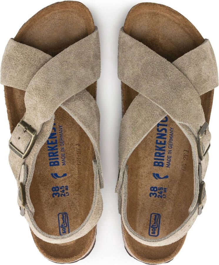 Birkenstock Tulum Sandalen taupe Suede