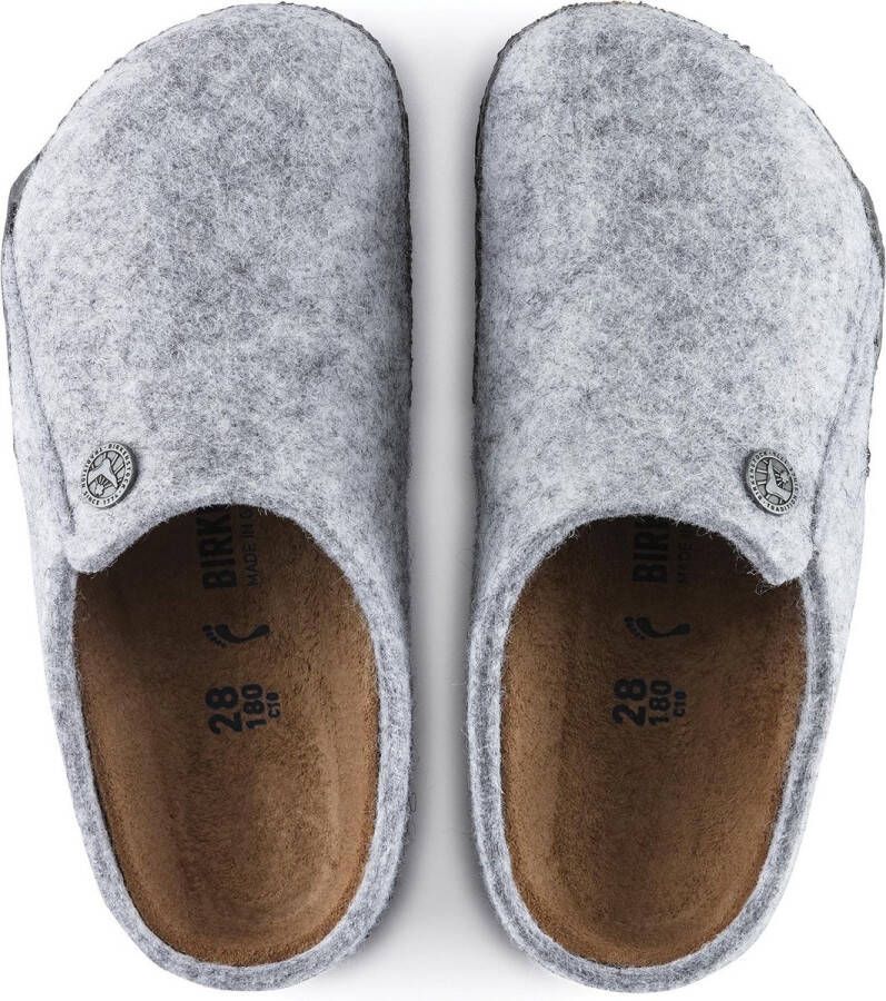 Birkenstock Zermatt Kids Standard WZ Narrow Unisex Sloffen Light Gray