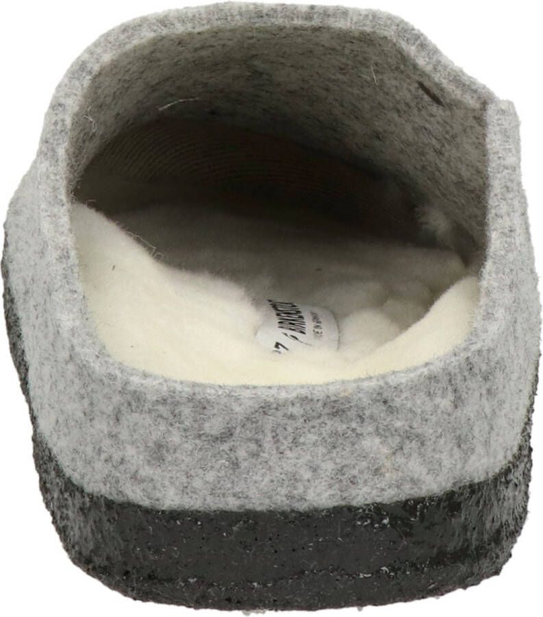 Birkenstock Zermatt narrow Filz Shearling Cozy Home Dames Pantoffels Light Grey