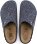 Birkenstock Pantoffels Andermatt Wolvilt Sloffen Standaard Blauw Regular - Thumbnail 5