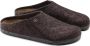 Birkenstock Wolvilt Slipper met Uitneembaar Voetbed Brown - Thumbnail 15