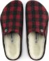 Birkenstock Zermatt Shearling Pantoffels Plaid Red Wolvilt Regular-fit - Thumbnail 4