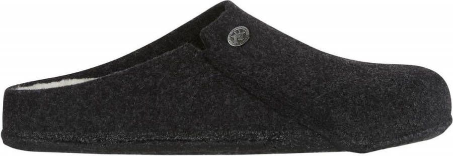 Birkenstock Zermatt Shearling WZ Narrow Dames Sloffen Antrachite