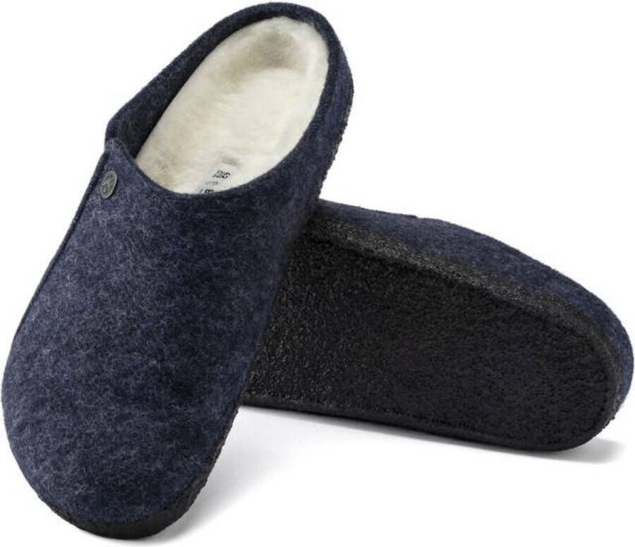 Birkenstock Zermatt Pantoffels Dark Blue Regular fit | Blauw | Wolvilt - Foto 9