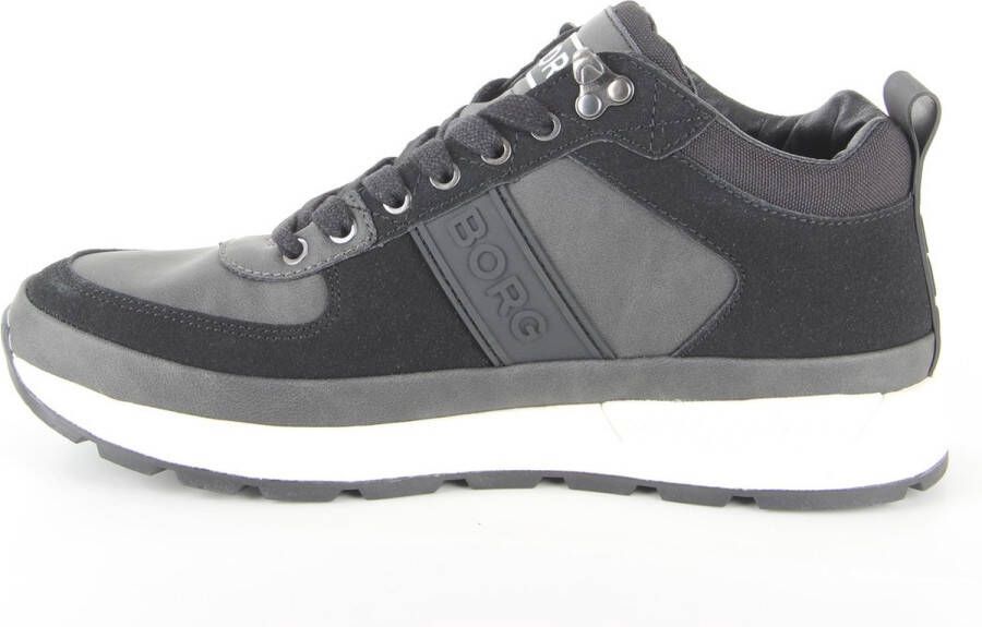 Björn Borg H100 Mid Cas M zwart sneakers heren