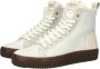 Blackstone Premium Leren Sneaker met Schapenvacht Voering White Dames - Thumbnail 8