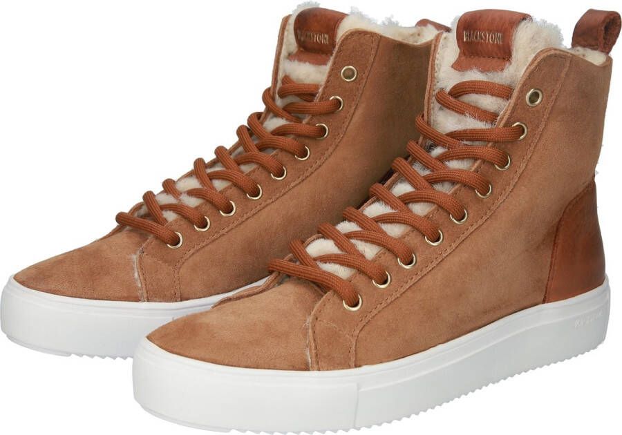 Blackstone AKNA YL55 RUST HIGH SNEAKER Vrouw Brown