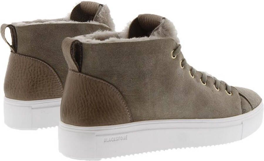 Blackstone ARNAQ QL48 ICELAND MID SNEAKER SHEEPSKIN Vrouw Green