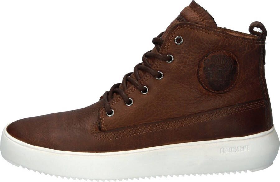 Blackstone ASPEN YG25 OLD YELLOW HIGH-SNEAKER Man Brown