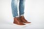 BLACKSTONE Hoge Sneakers Heren Aspen Maat: 44 Materiaal: Leer Kleur: Bruin - Thumbnail 11