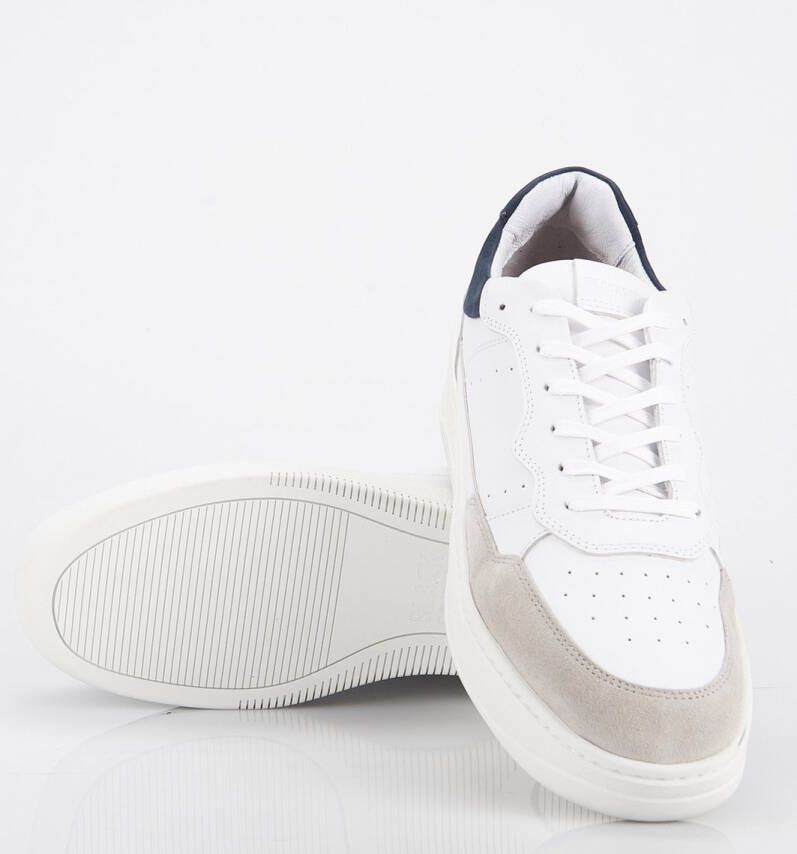 Blackstone DREW White Navy Sneaker (low) Man White