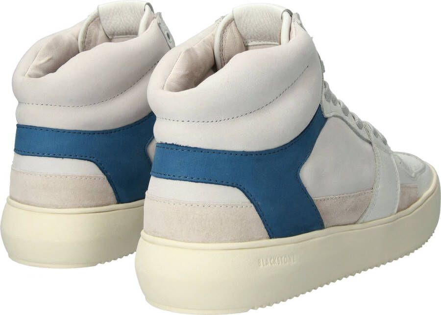 Blackstone DWAYNE YG02 OFF WHITE BLUE ASHES HIGH SNEAKER Man OFF WHITE BLUE ASHES