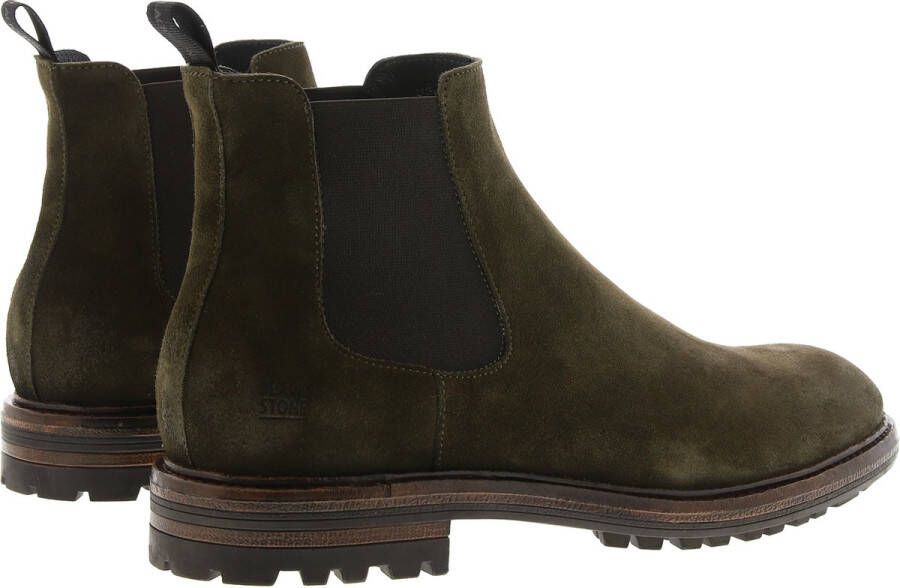 Blackstone Mannen Suède Chelsea boots Laarzen Herenschoenen UG23 Groen - Foto 3