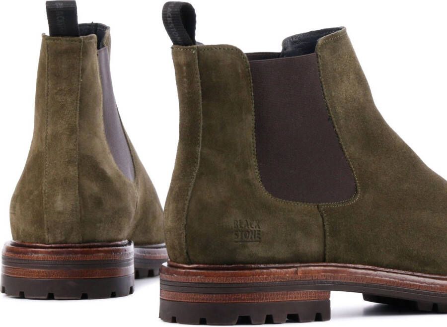 Blackstone Mannen Suède Chelsea boots Laarzen Herenschoenen UG23 Groen - Foto 5