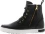 Blackstone Vrouwen Nubuck Veterboots Laarzen Damesschoenen CW96 Zwart - Thumbnail 13