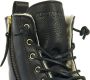 Blackstone Vrouwen Nubuck Veterboots Laarzen Damesschoenen CW96 Zwart - Thumbnail 6