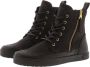 Blackstone Vrouwen Nubuck Veterboots Laarzen Damesschoenen CW96 Zwart - Thumbnail 10