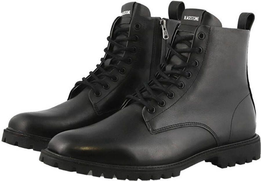 Blackstone Sg33 Black Lace Up Boot Black Heren