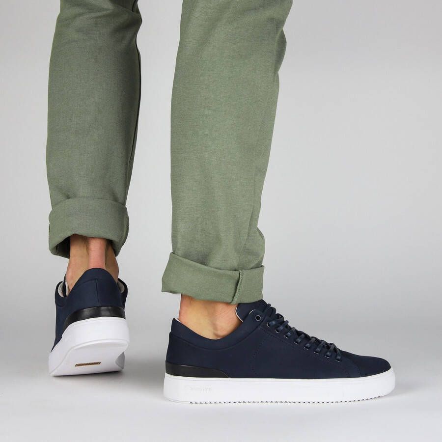 Blackstone Donker Denim Sneaker Minimalistische Stijl Blue Heren - Foto 5