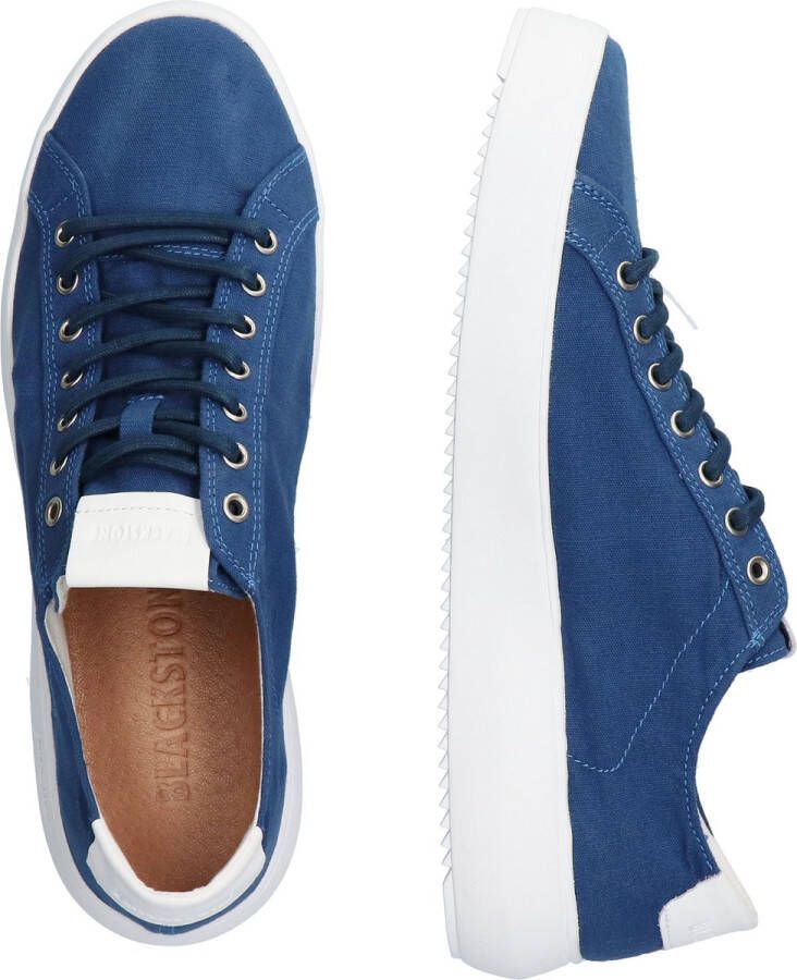 Blackstone MORGAN ZG30 BLUE ASHES CANVAS LOW SNEAKER Man BLUE ASHES