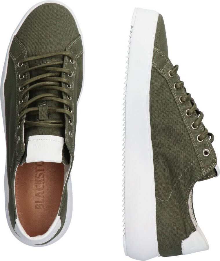 Blackstone Morgan Zg30 Green Canvas LOW Sneaker Groen Heren