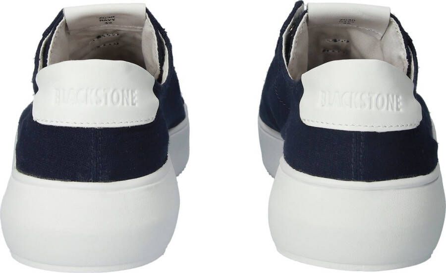 Blackstone MORGAN ZG30 NAVY CANVAS LOW SNEAKER Man Blue