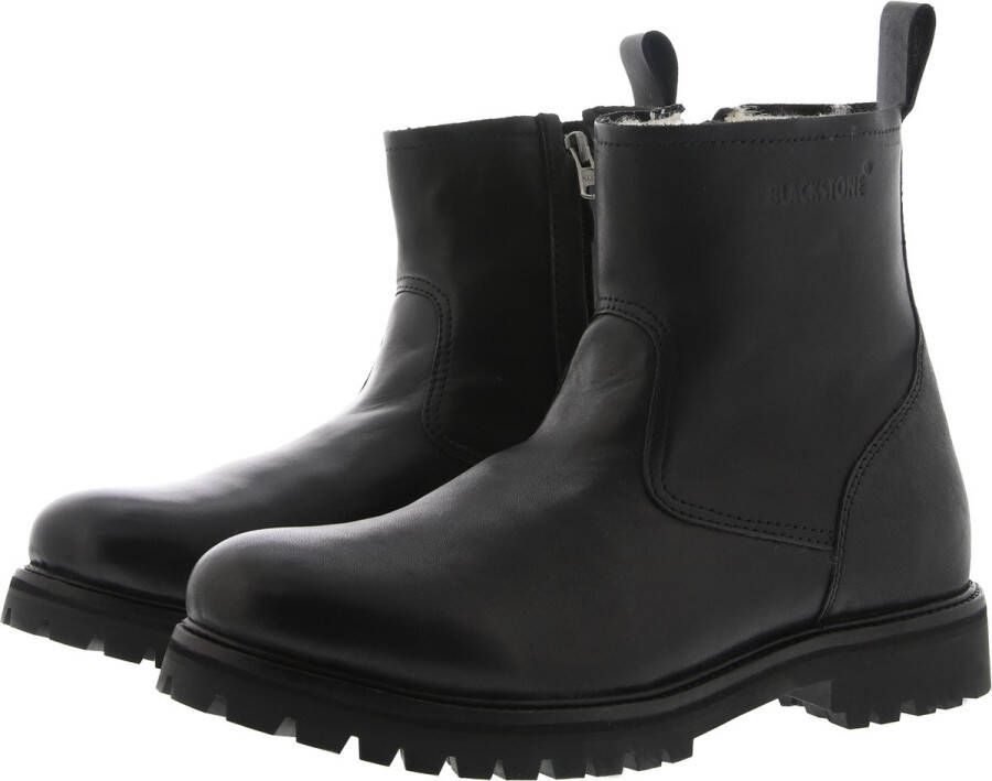 Blackstone OM63 NERO MEN'S BOOT SHEEPSKIN Man Black