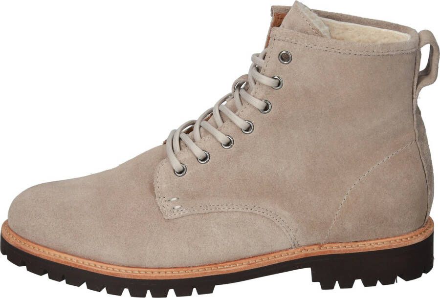 Blackstone UG10 WEATHERED TEAK HIGH TOP DESERT BOOTS FUR Man Beige