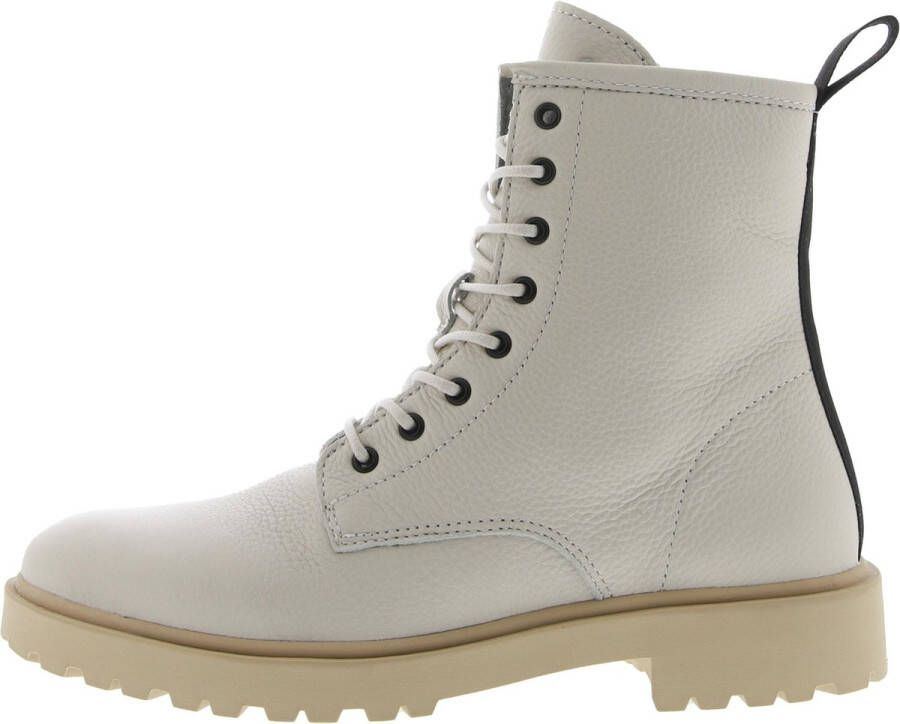 Blackstone UL67 ALMOND MILK LACE UP BOOT Vrouw Beige