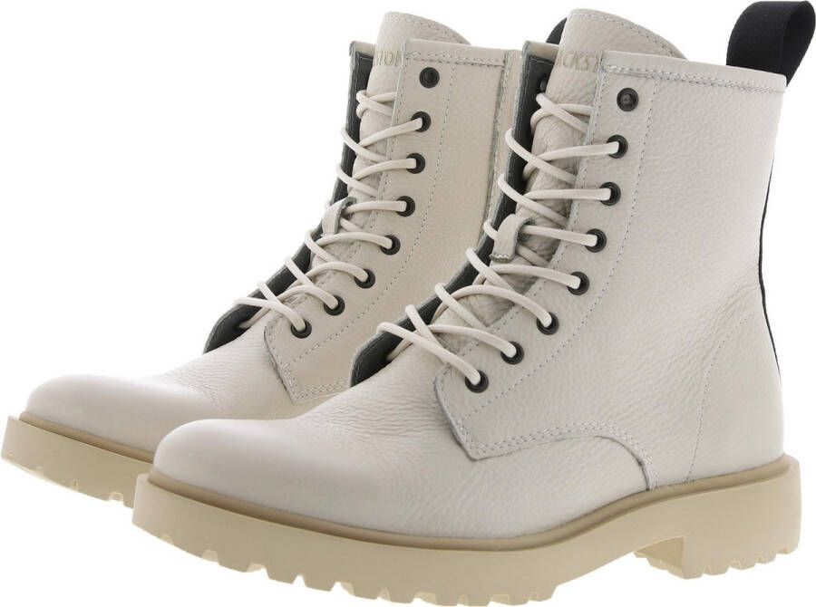 Blackstone UL67 ALMOND MILK LACE UP BOOT Vrouw Beige