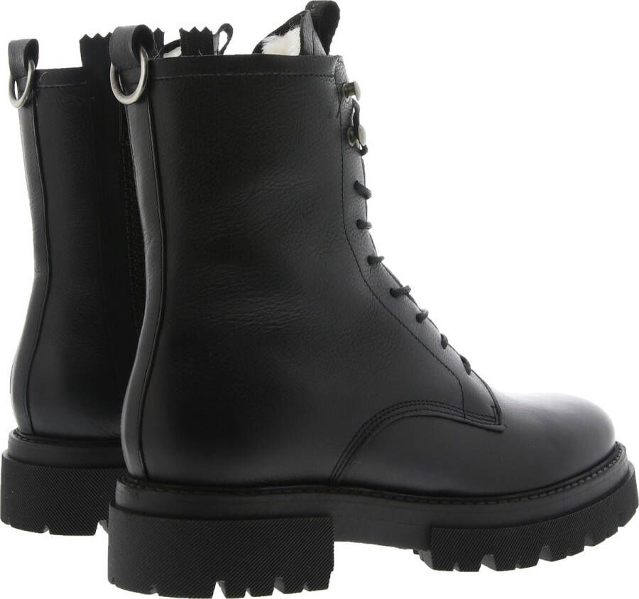 Blackstone UL85 BLACK LEATHER BOOT FUR Vrouw Black