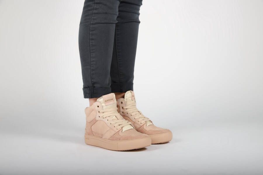 Blackstone XW42 HAZELNUT HIGH TOP SNEAKER Vrouw Beige