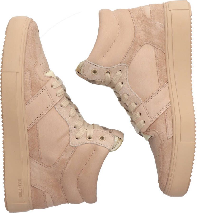 Blackstone XW42 HAZELNUT HIGH TOP SNEAKER Vrouw Beige