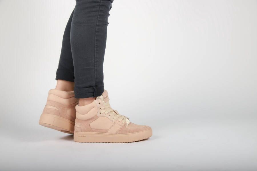 Blackstone XW42 HAZELNUT HIGH TOP SNEAKER Vrouw Beige