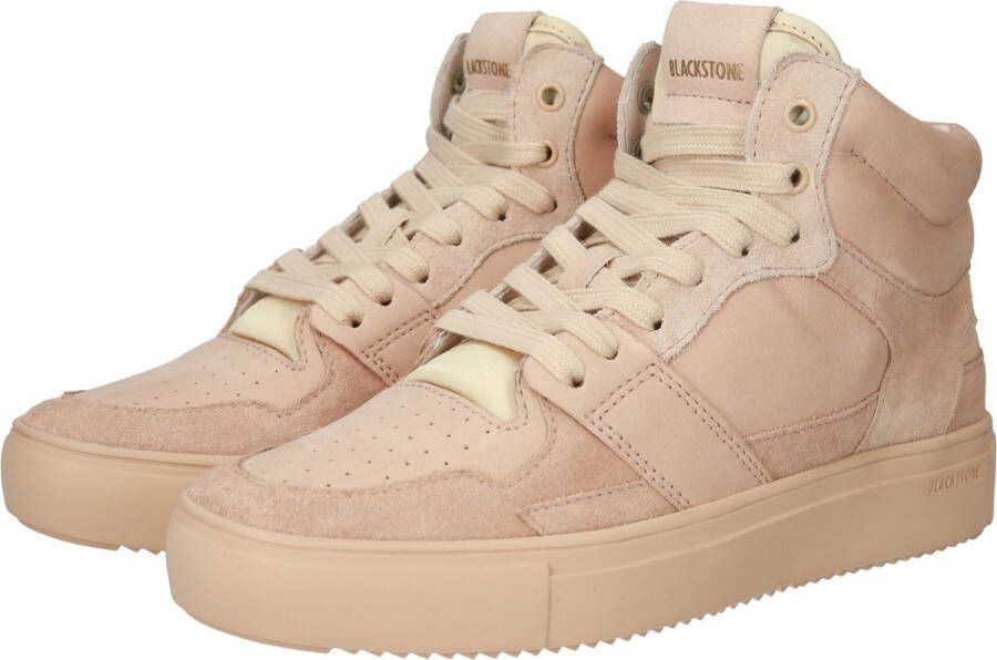 Blackstone XW42 HAZELNUT HIGH TOP SNEAKER Vrouw Beige