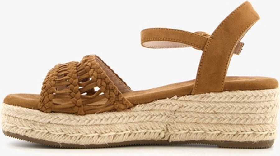 Blue Box dames espadrilles met sleehak beige - Foto 6