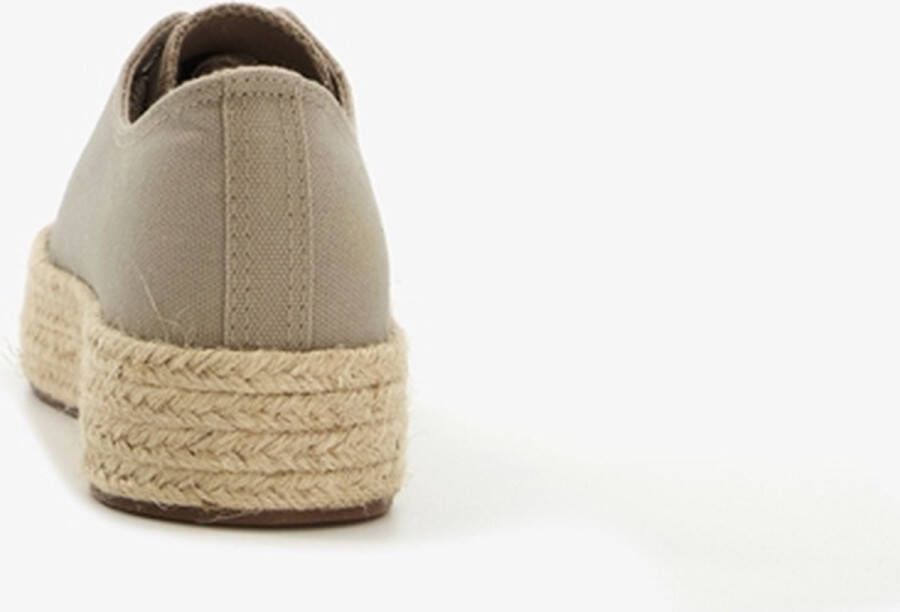 BLUE BOX dames sneakers met jute details Beige