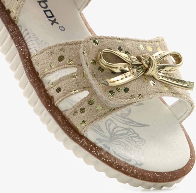 BLUE BOX meisjes sandalen met stippen goud