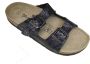 Blue motion dames slippers model 4 donkerbruin met motief - Thumbnail 4