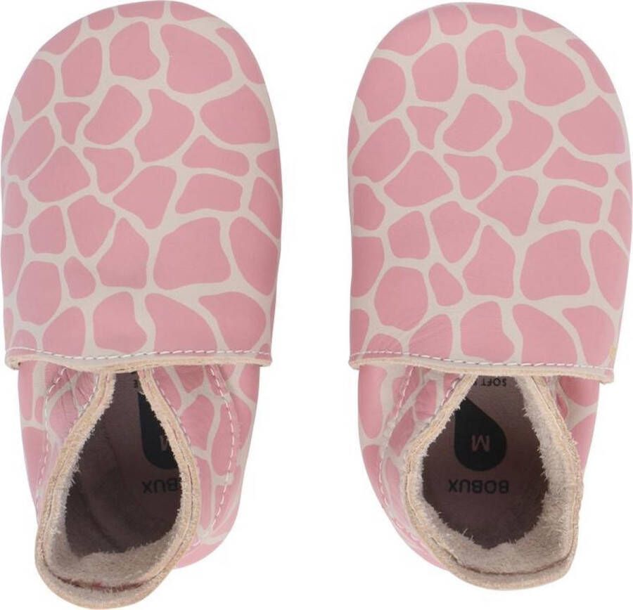 Bobux Babyslofjes Soft Soles Milk Giraffe Print Large