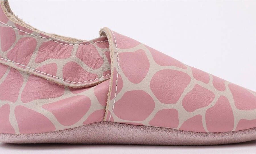 Bobux Babyslofjes Soft Soles Milk Giraffe Print Large