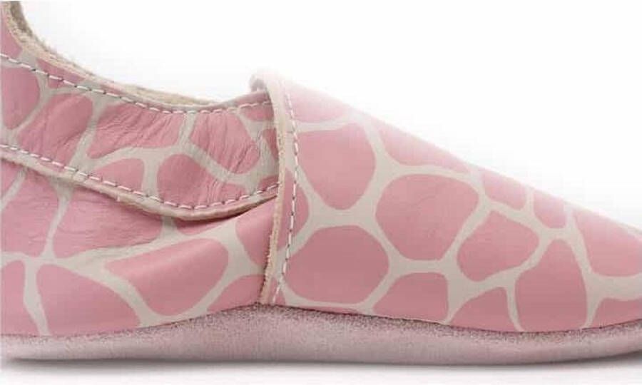 Bobux Babyslofjes Soft Soles Milk Giraffe Print Large