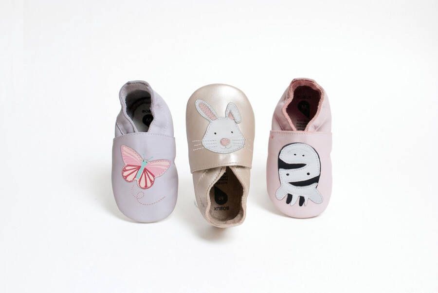 Bobux Babyslofjes Soft Soles Silver Hop Medium