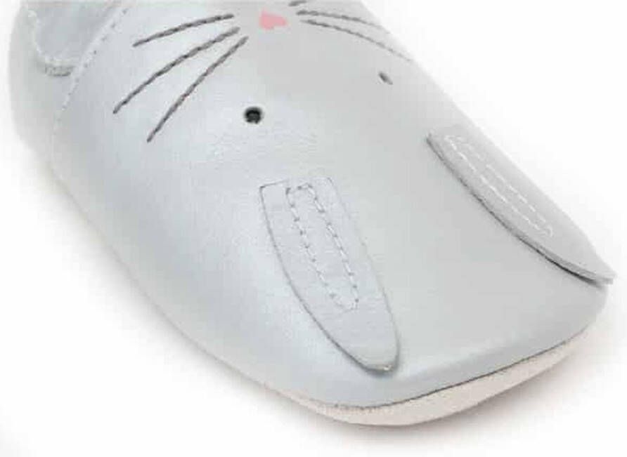 Bobux Babyslofjes Soft Soles Silver Hop Medium