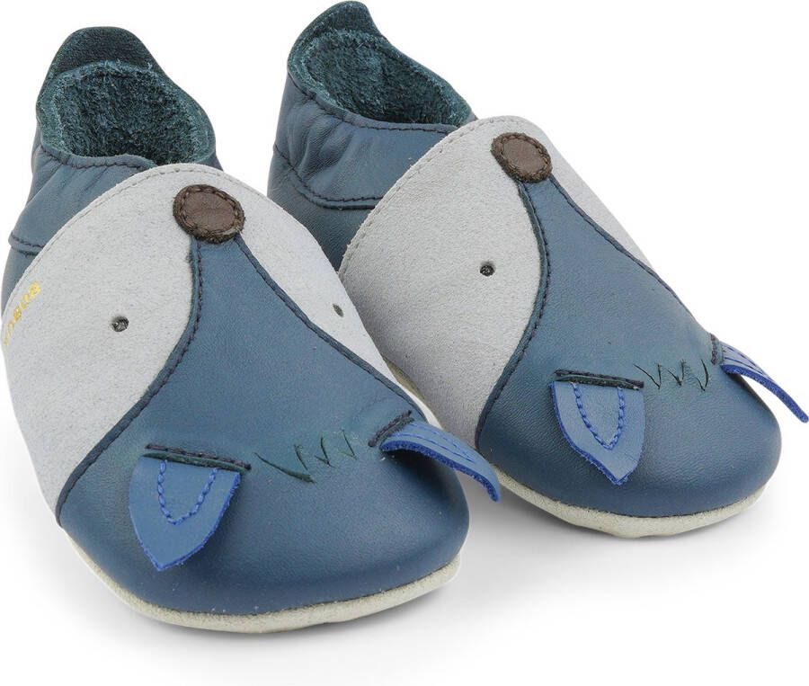 Bobux Soft Soles Baby Slofjes Leer Foxy Navy - Foto 6