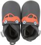 Bobux Soft Soles Baby Slofjes Leer Grey Orange Racing Car - Thumbnail 3