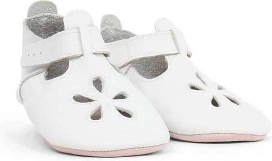 Bobux Soft Soles Baby Slofjes Leer Hite Daisy