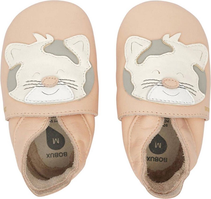 Bobux Soft Soles Baby Slofjes Leer Leopard Rose