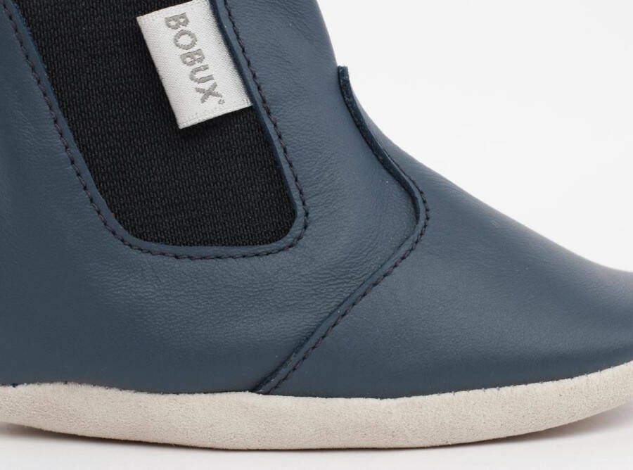 Bobux Soft Soles Baby Slofjes Leer Jodphur Navy - Foto 2