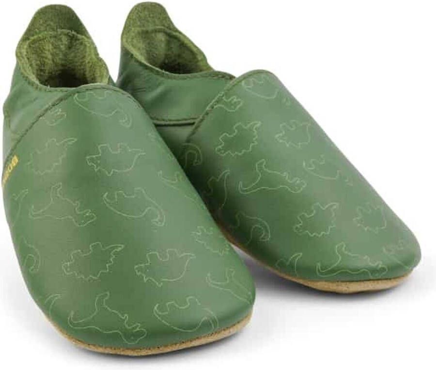 Bobux Soft Soles Slofjes Dino Olive